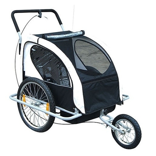 double buggy child bike trailer
