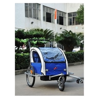 aosom elite ii 3 in 1 double child bike trailer and stroller