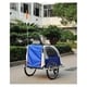 preview thumbnail 2 of 6, Aosom Elite II 3 in 1 Double Child Baby Bike Trailer and Stroller