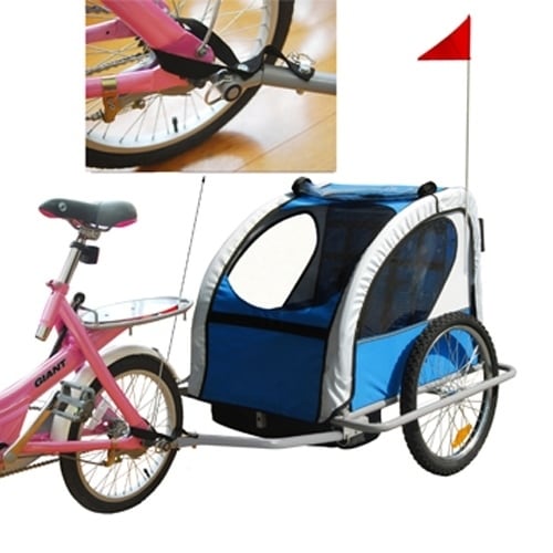 double child bike trailer