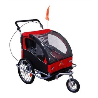 aosom elite ii 3 in 1 double child bike trailer and stroller