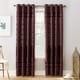 preview thumbnail 1 of 7, Sun Zero Elidah Velvet Medallion Blackout Grommet Curtain Panel, Single Panel 84 Inches - Merlot
