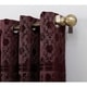 preview thumbnail 8 of 7, Sun Zero Elidah Velvet Medallion Blackout Grommet Curtain Panel, Single Panel