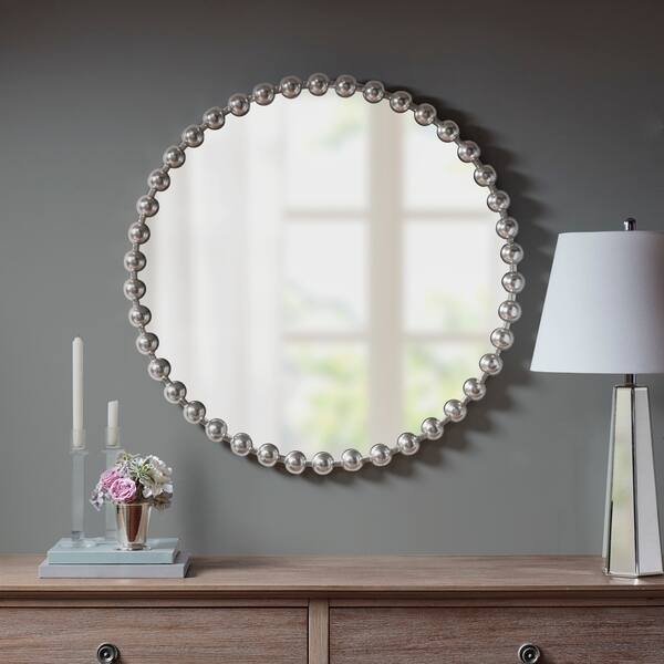 Shop Madison Park Signature Marlowe Metal Frame Round Decor Mirror