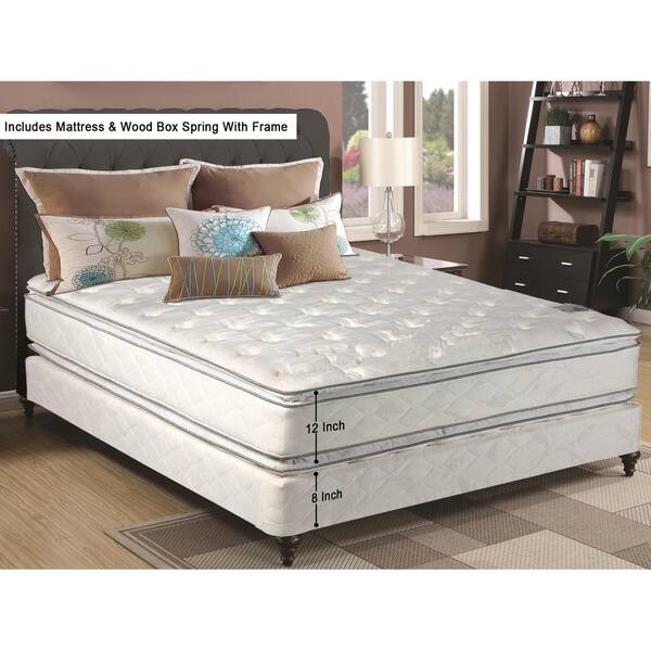 Shop Continental Sleep 12 Inch Medium Plush Pillowtop Orthopedic