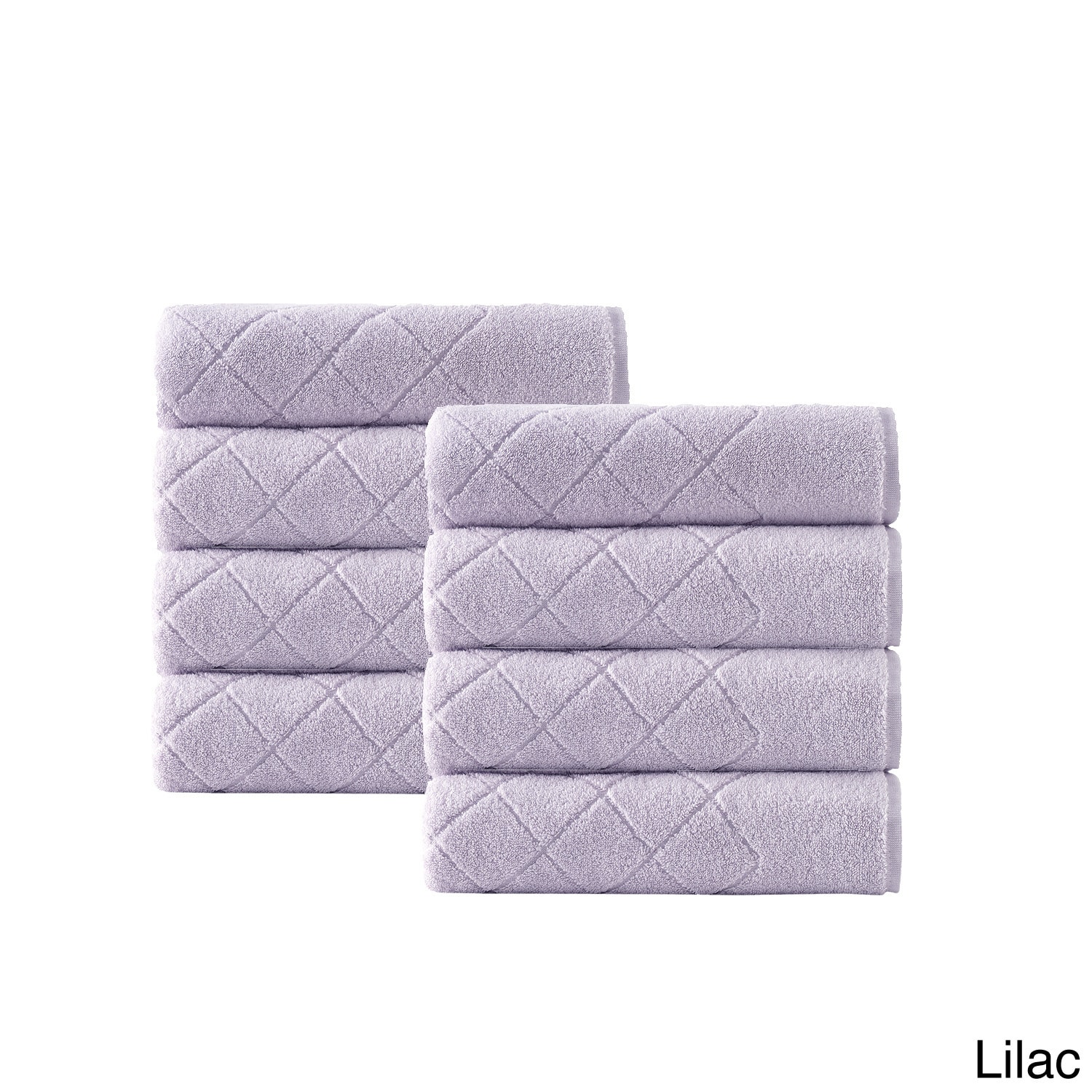 Enchante Home 4-Piece White Turkish Cotton Bath Towel Set (Vague) in the Bathroom  Towels department at