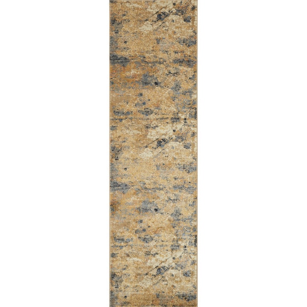 Alexander Home Phaedra Abstract Grey/Rust/Multicolor Rug - 2'3" x 10'