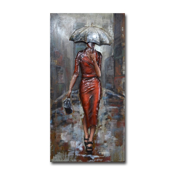 Benjamin Parker 'Shelter in Style' 24 x 47-in Dimensional Metal Wall Art