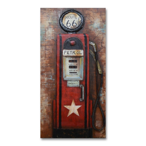 Benjamin Parker 'Fill Up' 24 x 47-in Dimensional Metal Wall Art