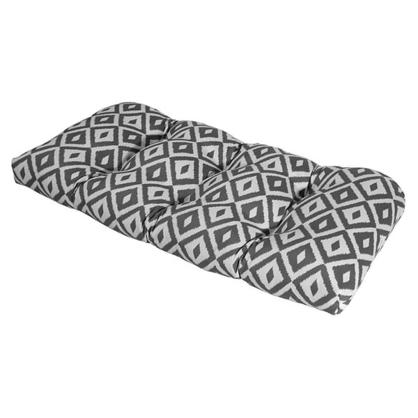 Aztec Charcoal Outdoor Settee Cushion