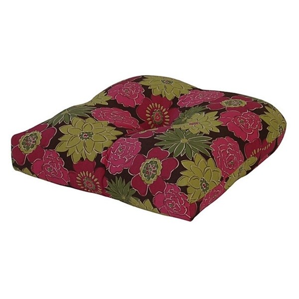 Spring Splendor Raspberry Outdoor Chair Cushion