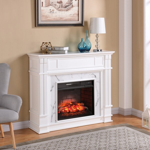 Shop Gracewood Hollow Boudinot Faux Cararra Marble Infrared Media