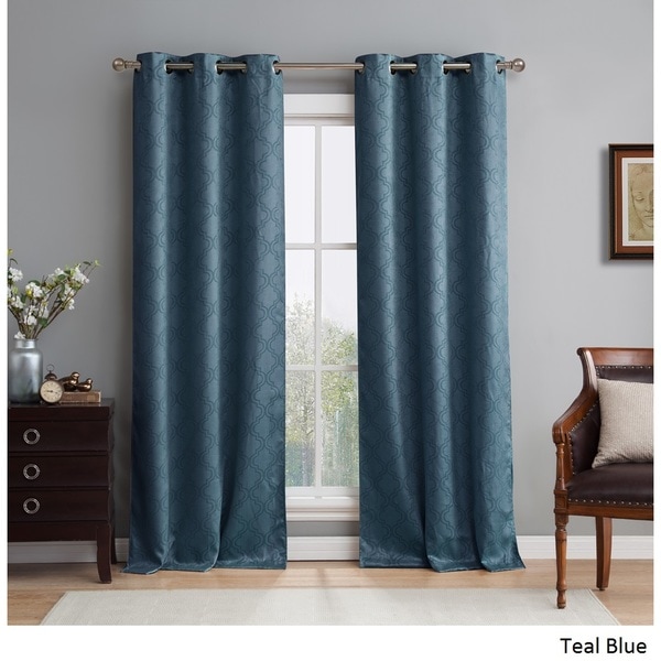 Hlc Me Lattice Thermal Blackout Grommet Curtain Panel Pair Me Lattice Thermal Blackout Grommet Curtain Panel Pair