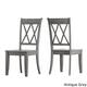 Option Antique Grey Chairs w Antique Grey Table