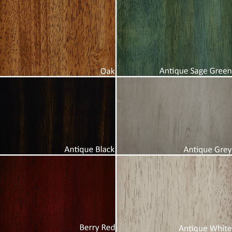 Eleanor Antique Grey Round Top Solid Wood Dining Set - X Back by iNSPIRE Q Classic