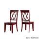 Option Berry Red Chairs w Antique Grey Table