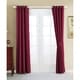 preview thumbnail 4 of 46, 4 Piece Grommet Darkening Blackout Window Panel Curtain Set 63 Inches - Burgundy