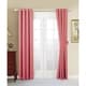 preview thumbnail 8 of 46, 4 Piece Grommet Darkening Blackout Window Panel Curtain Set 63 Inches - Strawberry Ice