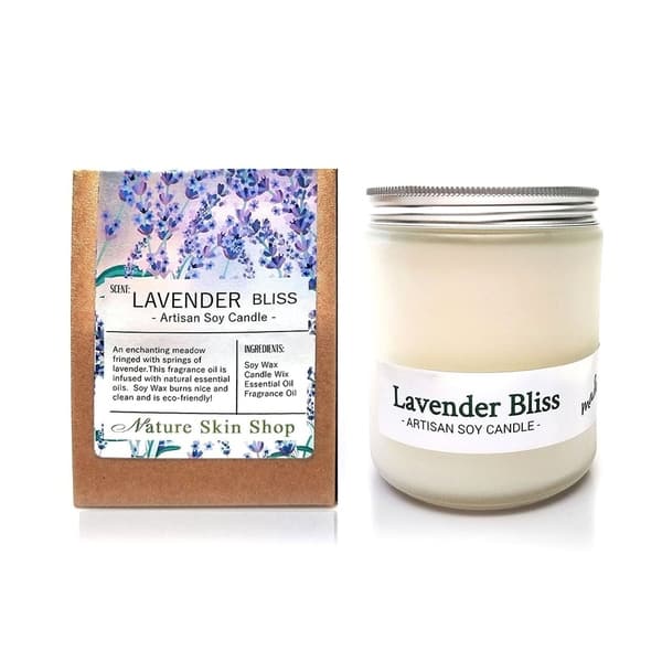 Shop Handmade Lavender Bliss Artisan Soy Candle Free Shipping On