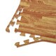 Soozier 72 Square Foot Puzzle Foam Protective Floor Interlocking Tile Mats - Wood - Thumbnail 5