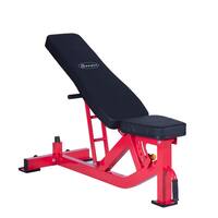 Soozier 10 Position Adjustable Home Fitness Weight Bench - Red
