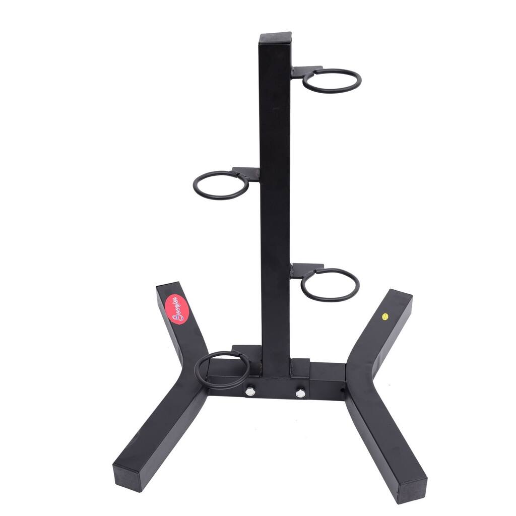 Soozier Freestanding Kettle Bell Storage Rack Display Tree - Black