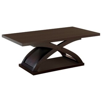 Arkley Contemporary Style Coffee Table Dark Walnut On Arkley Contemporary Style Coffee Table Dark Walnut