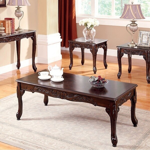 Shop Cheshire Traditional 3 PIECE TABLE SET, Cherry Finish ...