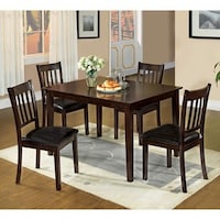 Shop Boulder Creek Brown Finish Dining Table - Free Shipping Today ... Shop Boulder Creek Brown Finish Dining Table - Free Shipping Today ...