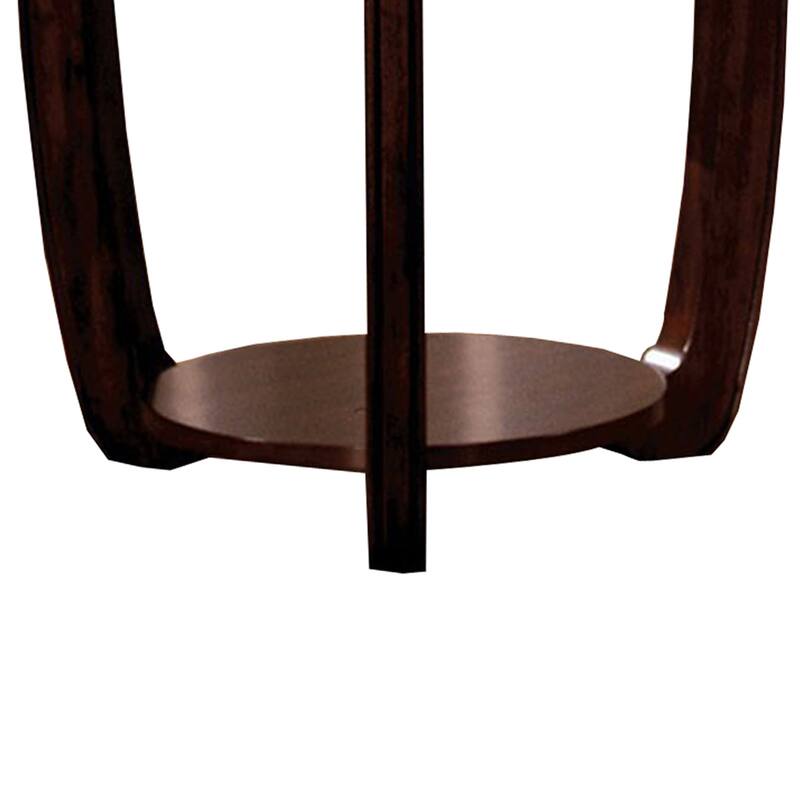 Crystal Falls Transitional Coffee Table , Dark Cherry