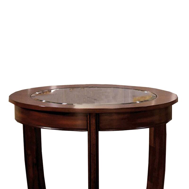 Crystal Falls Transitional Coffee Table , Dark Cherry