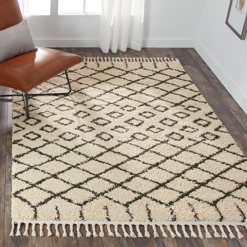 Nourison Moroccan Shag Geometric Area Rug