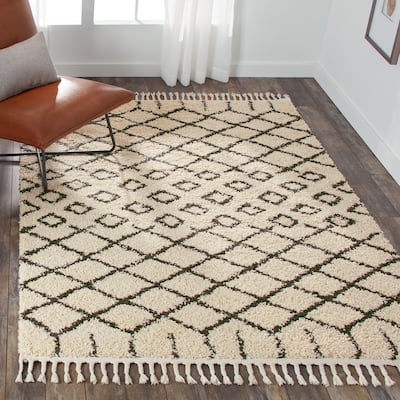 Nourison Moroccan Shag Geometric Area Rug