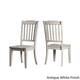 Option Antique White Chairs w Antique Grey Table