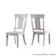 Option Antique White Chairs w Antique Grey Table