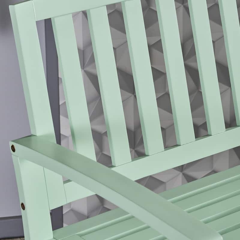 Laurel Farmhouse Cottage Acacia Wood Bench by Christopher Knight Home