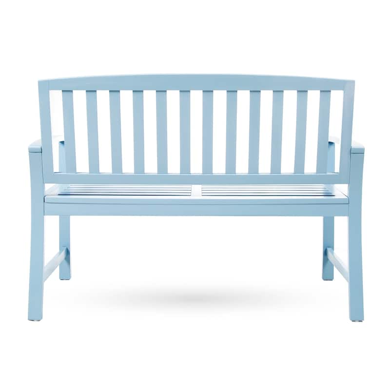 Laurel Farmhouse Cottage Acacia Wood Bench by Christopher Knight Home