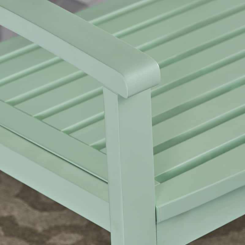 Laurel Farmhouse Cottage Acacia Wood Bench by Christopher Knight Home