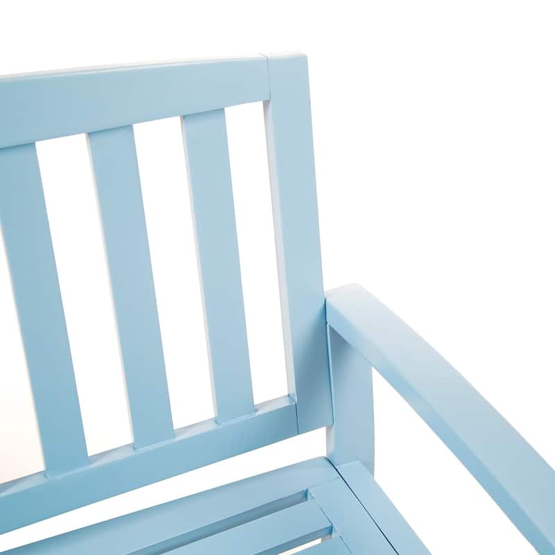 Laurel Farmhouse Cottage Acacia Wood Bench by Christopher Knight Home