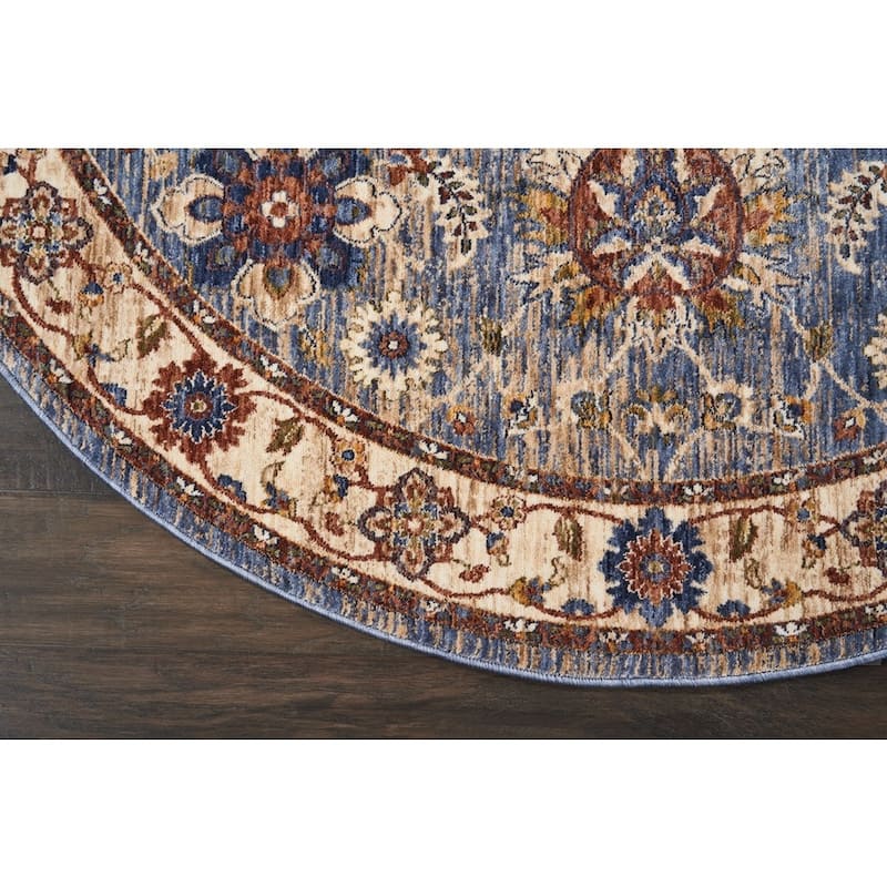 Nourison Reseda Traditional Floral Border Area Rug