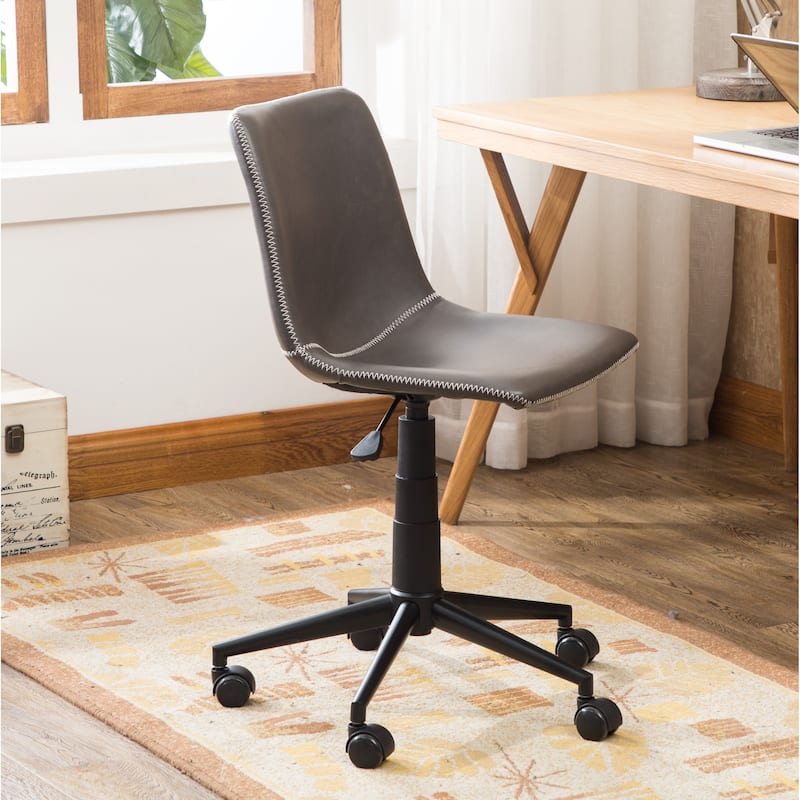 Roundhill Furniture Cesena Faux Leather 360 Swivel Air Lift Office Chair