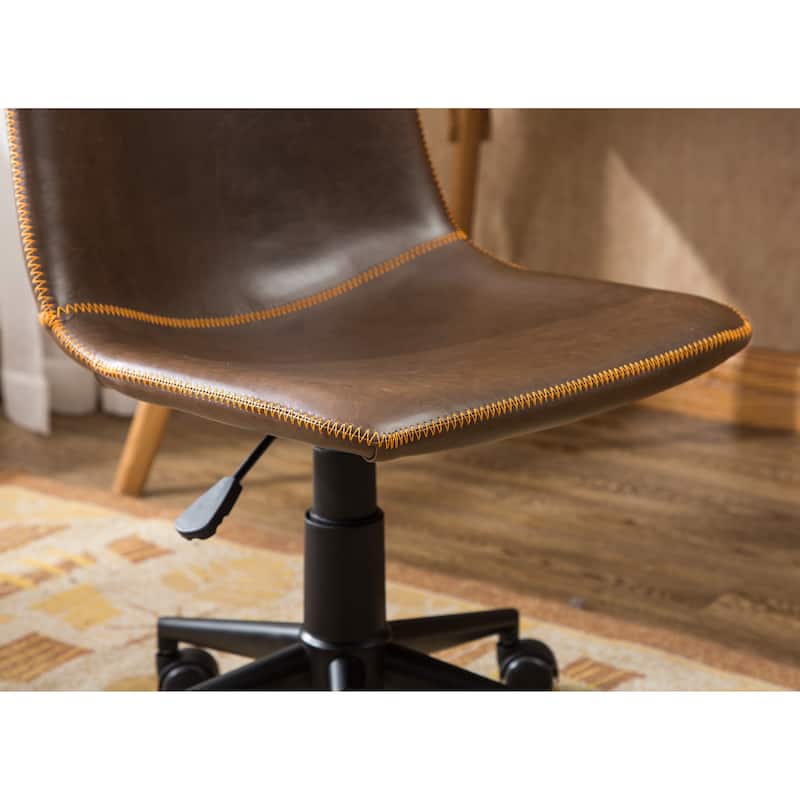 Roundhill Furniture Cesena Faux Leather 360 Swivel Air Lift Office Chair