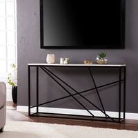 Harper Blvd Kerley Faux Marble Skinny Console Table - Matte Black