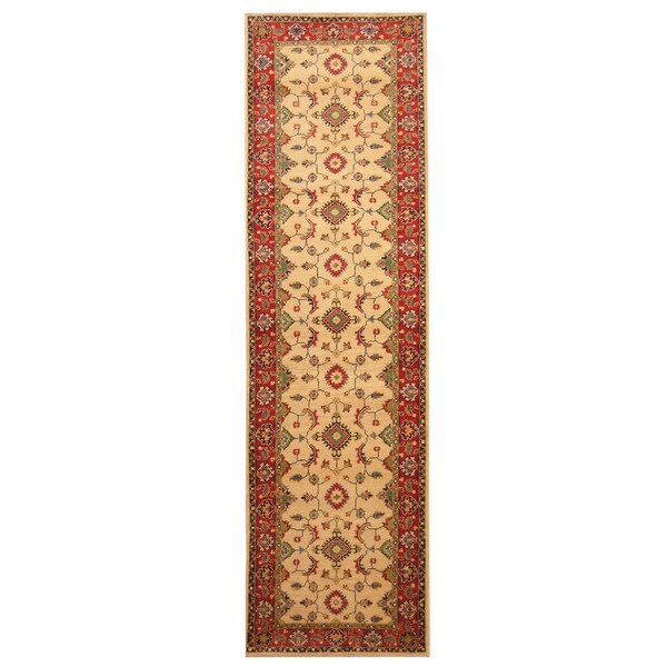 Handmade Kazak Wool Runner (Afghanistan) - 2'8 x 9'9