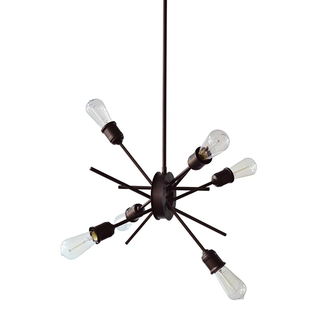 6Lt Pendant, Espresso Finish (60 W) - Chandeliers For Bedrooms by Overstock.com
