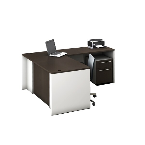 Reception Center Furniture 2pc Complete Group Model O4M1E5G0A Contemporary Espresso color. Refresh Your Reception Area.