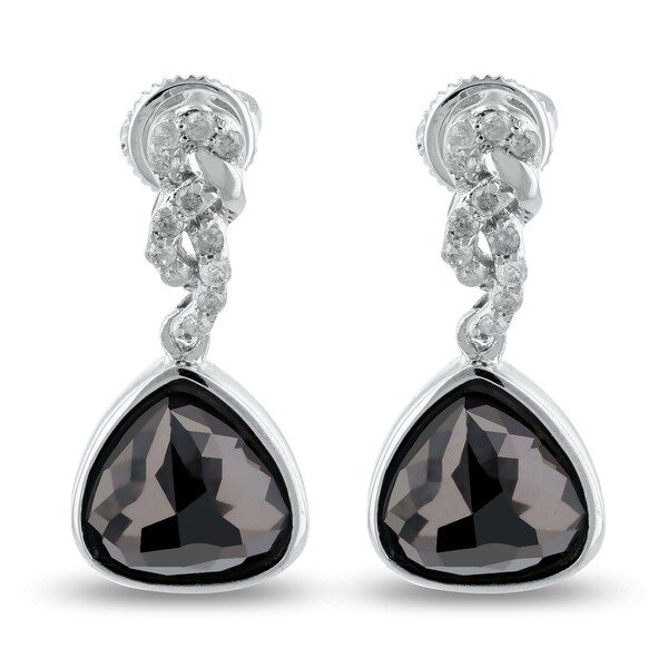 Auriya 14k White Gold 5 3 4 Fancy Black And 1 4ct Tdw Diamond Auriya 14k White Gold 5 3 4 Fancy Black And 1 4ct Tdw