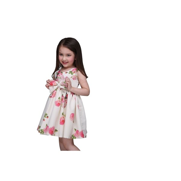 pink floral toddler dress