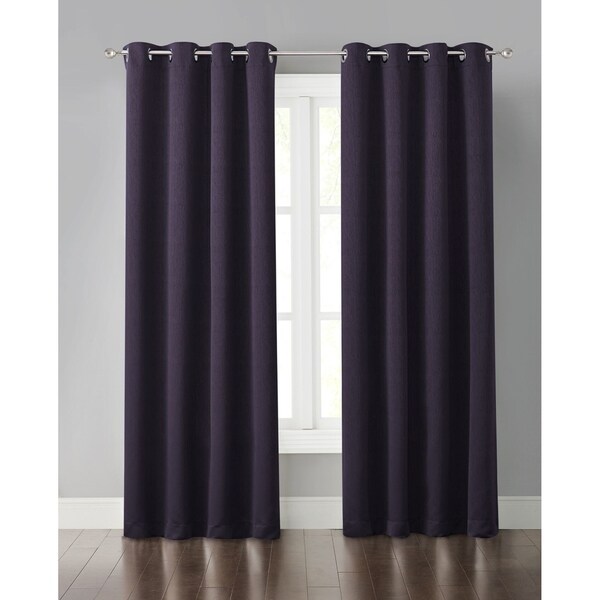 Wonder Home Miko Solid Blackout Grommet Panel, 50" * 63", Purple