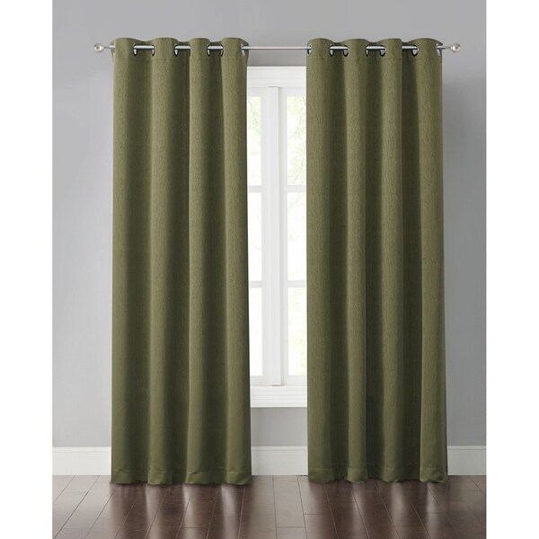Wonder Home Miko Solid Blackout Grommet Panel, 50" * 84", Green